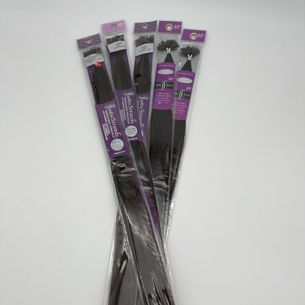 5-Pack! Satin Strands 100% Human Hair U-Tip 22”